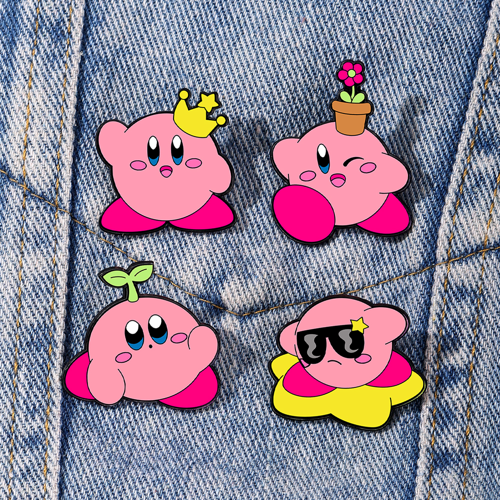 Women'S Accessories Jewelry - 4pcs Kirby Enamel Lapel Pins Set