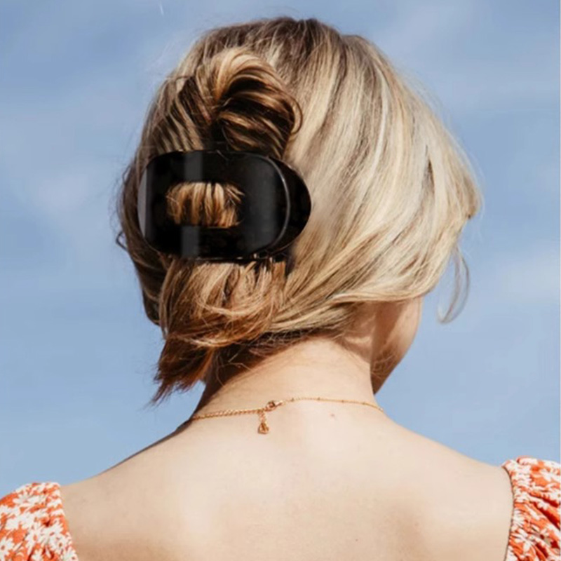 Women'S Work Accessories - 4PCS Solid Color Flat Hair Clips,