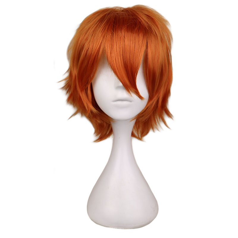 Women Accessories Bd - Short Orange Wig for Men Women
