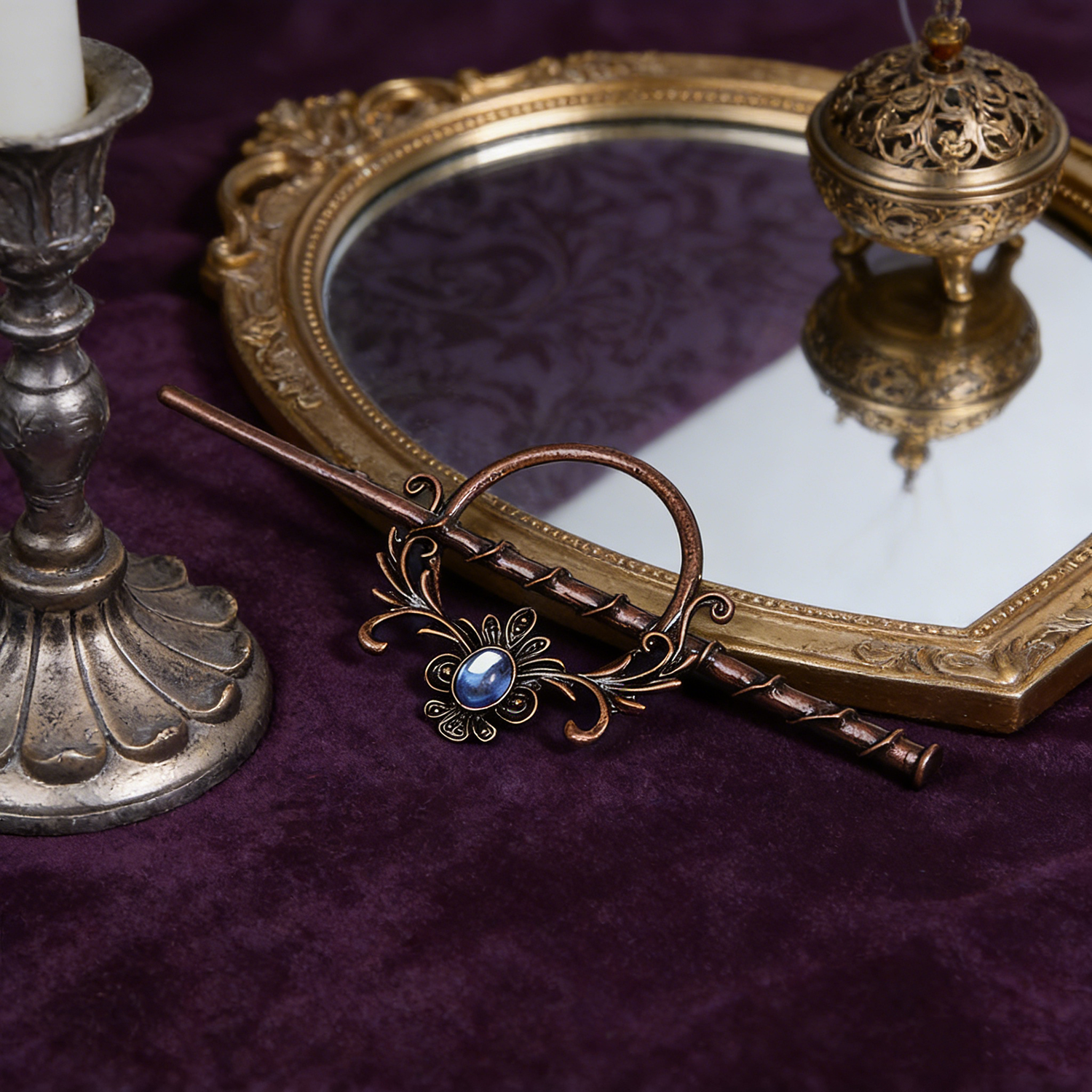 Women'S Y2K Accessories - Luxury Classical Viking Style Imitation Moonstone