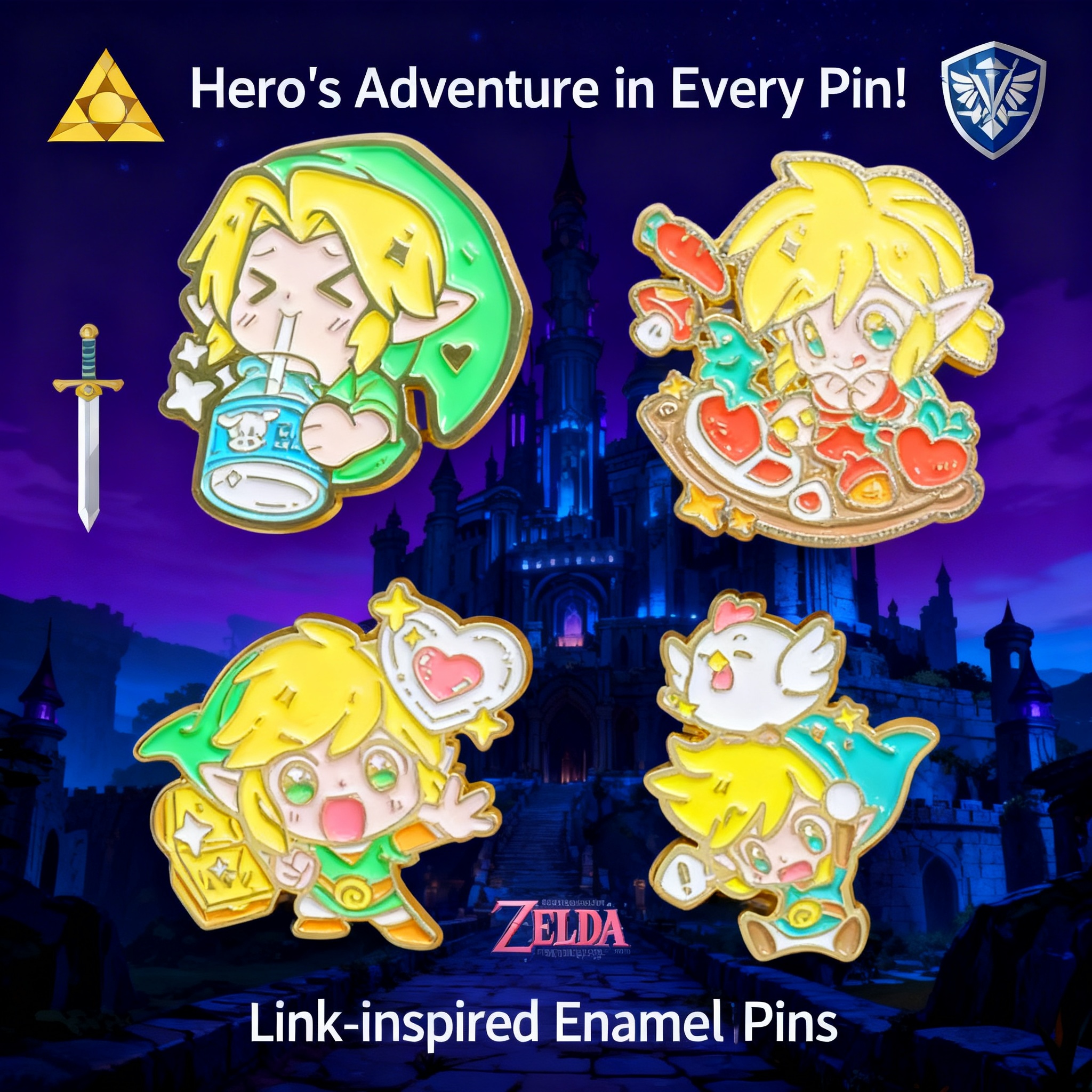 Women'S Accessories Jewelry - Adventure Game Badges Enamel Pin Brooches