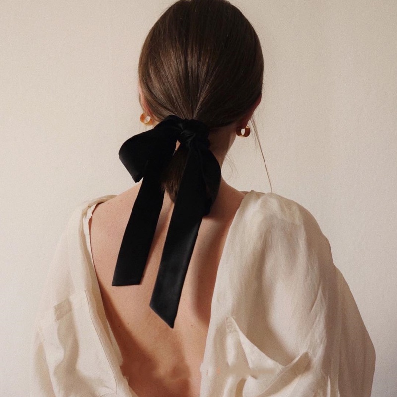 Hair Tie Velvet - French lazy ribbon velvet hair rope
