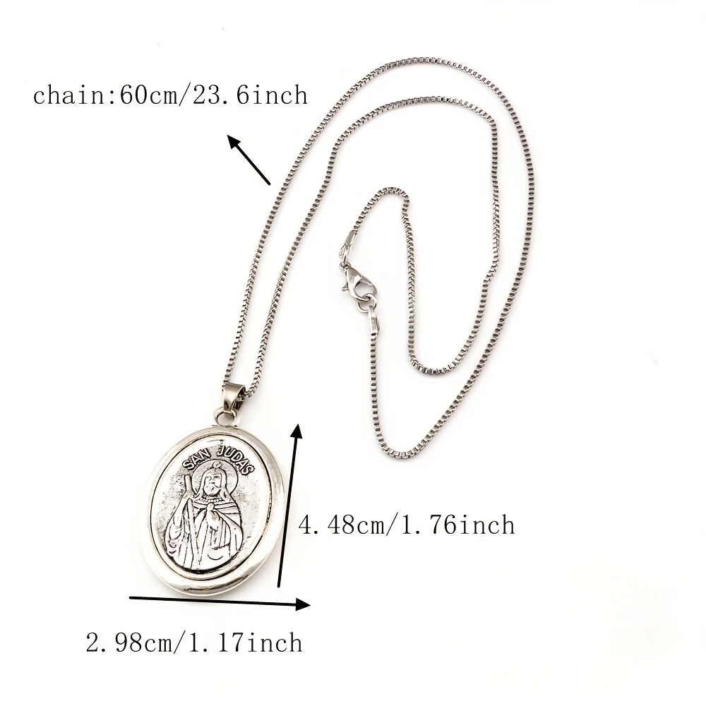 1Pc San Judas Tadeo Ruega Por  - đánh giá và giá Women Juda Accessories