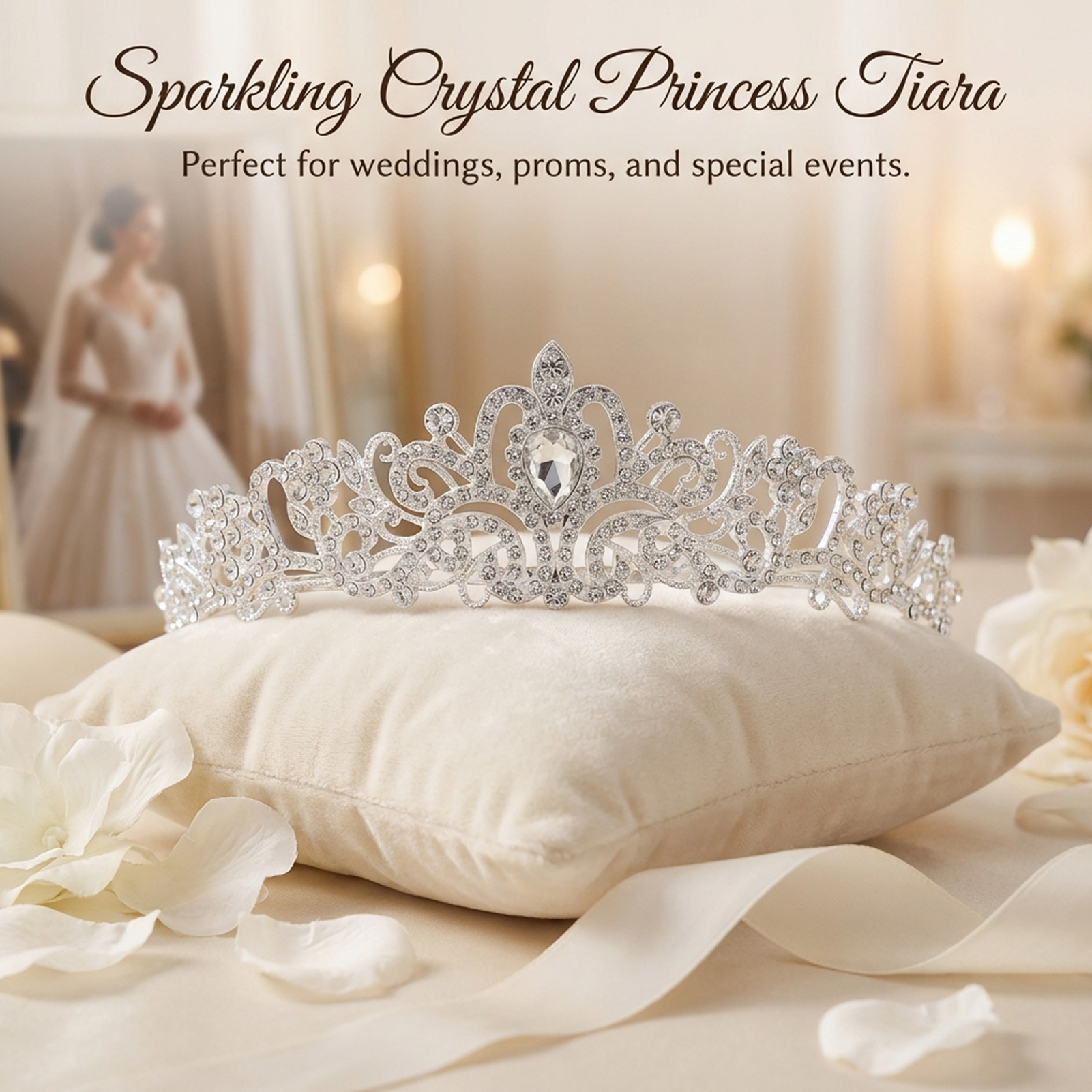 Elegant Bridal Crown Sparkly R - đánh giá và giá Women'S Accessories Jewelry