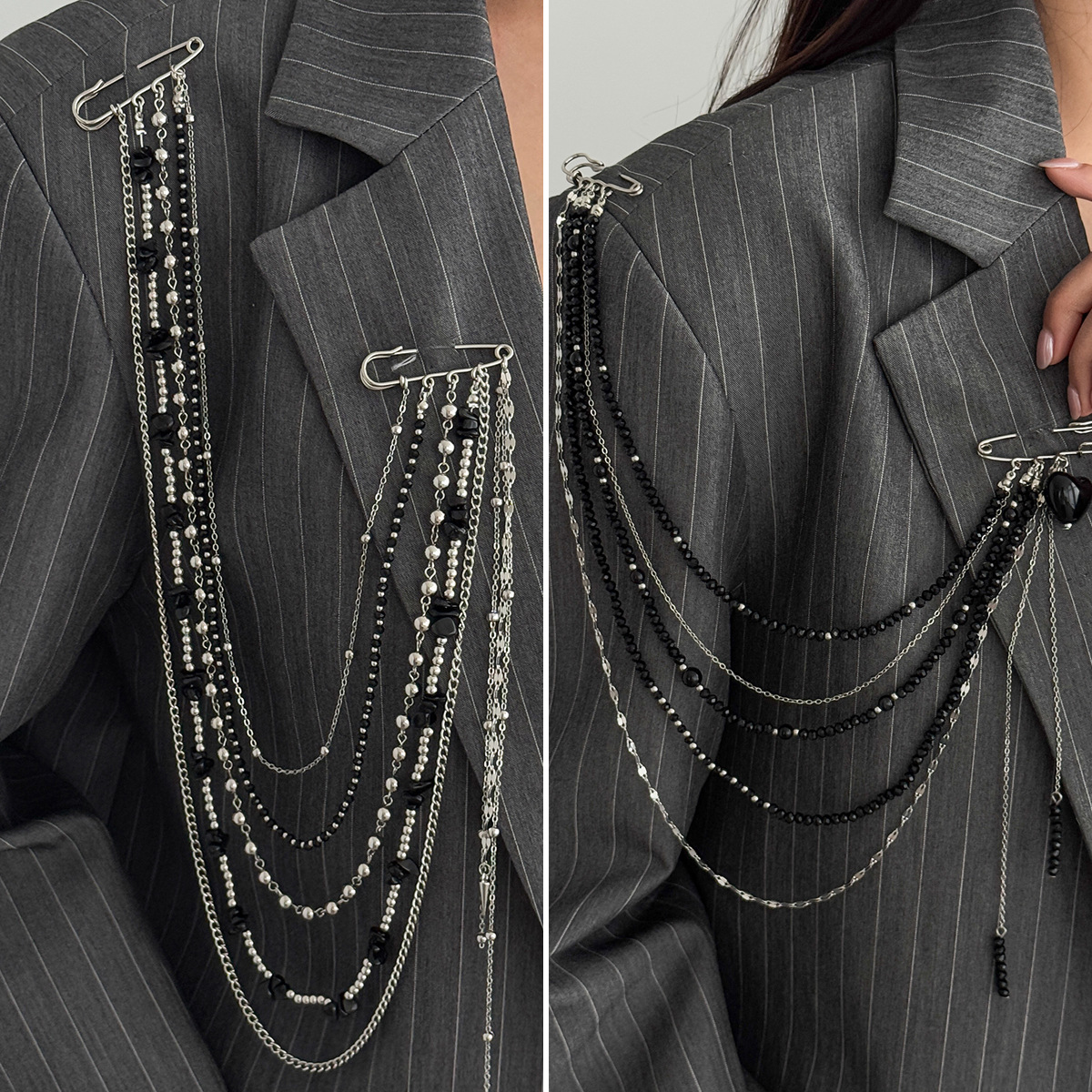 Punk Hip Hop Long Crystal Broo - đánh giá và giá Women'S Accessories Jewelry
