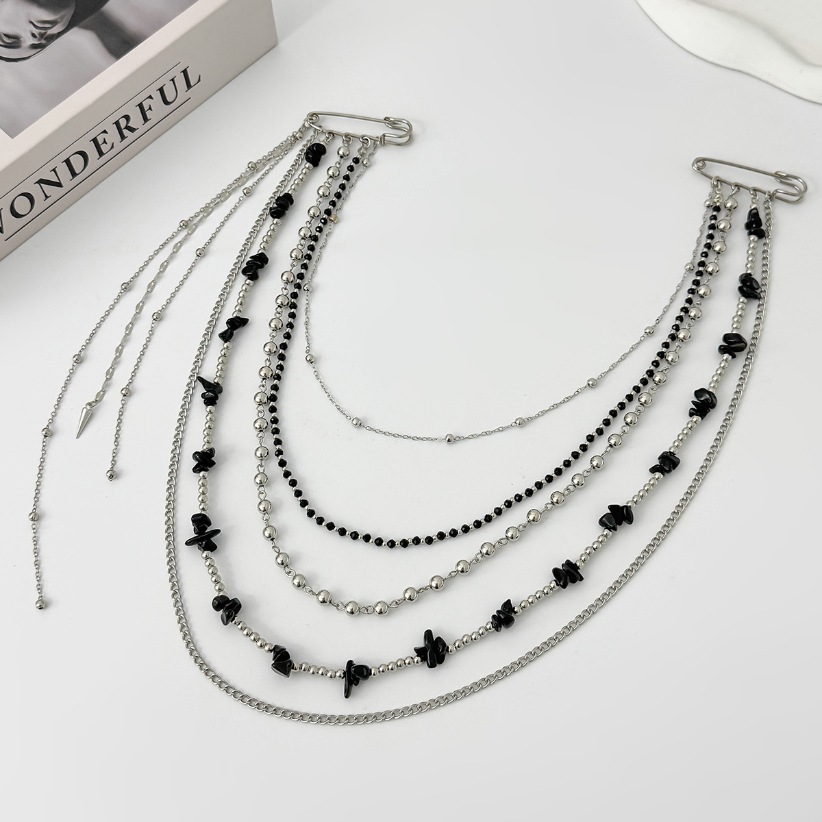 Punk Hip Hop Long Crystal Broo - đánh giá và giá Women'S Accessories Jewelry