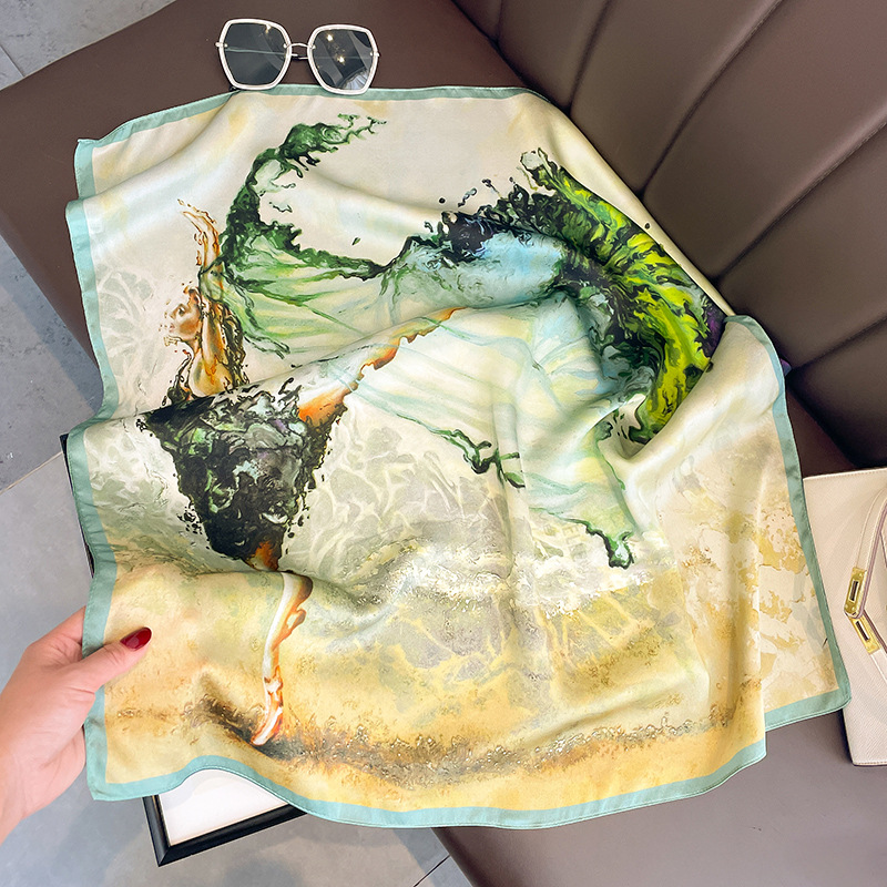 100% Silk scarf elegant ladies - đánh giá và giá Accessories Brand For Women