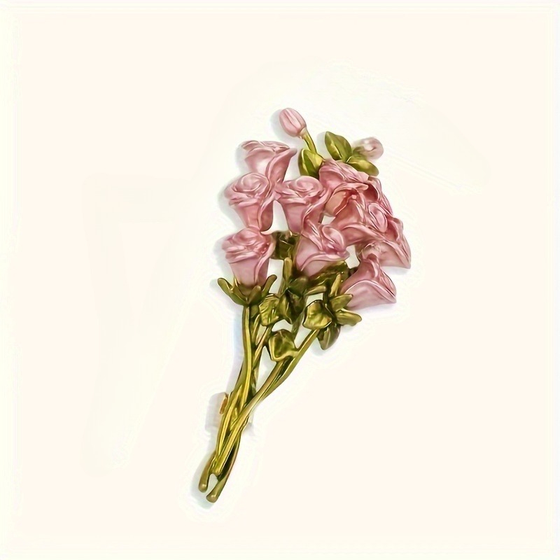 Elegant Pink Rose Bouquet Broo - đánh giá và giá Women Accessories Bouquet