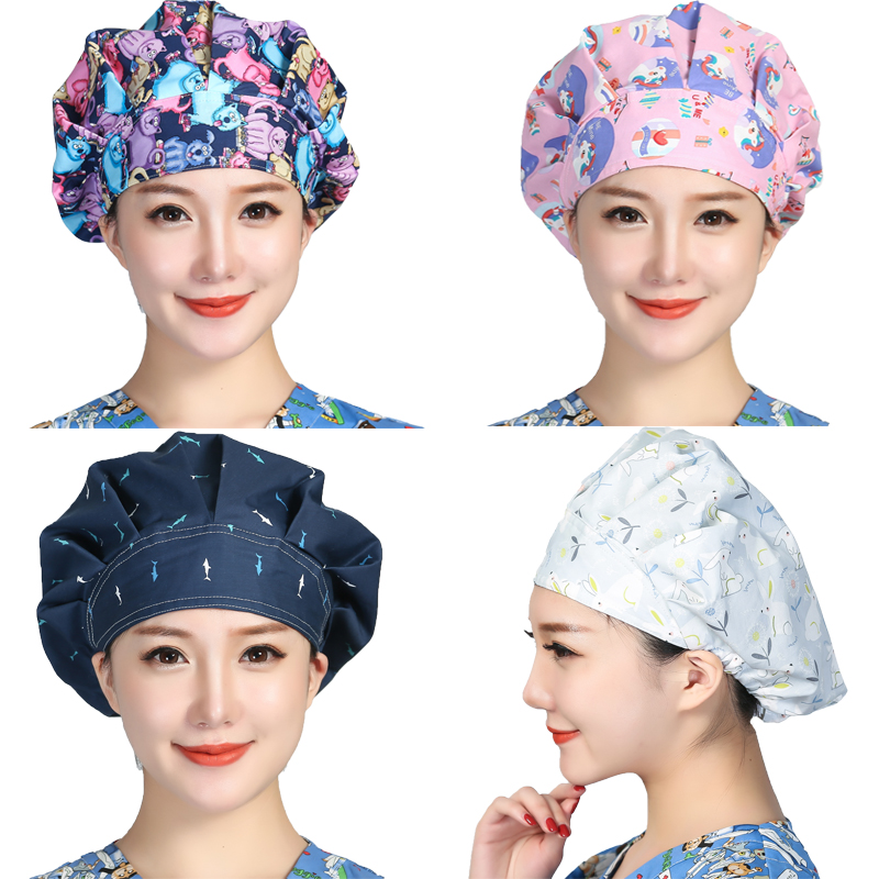Bouffant Scrubs Hats Cartoon P - đánh giá và giá Women'S Work Accessories