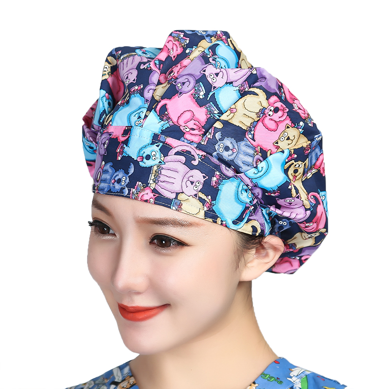 Bouffant Scrubs Hats Cartoon P - đánh giá và giá Women'S Work Accessories