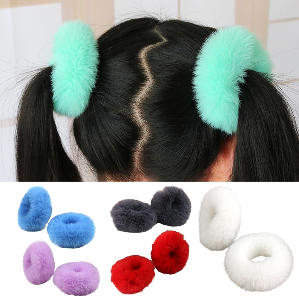 2Pcs Bright Color Hair Bands H - đánh giá và giá Hair Tie Velvet