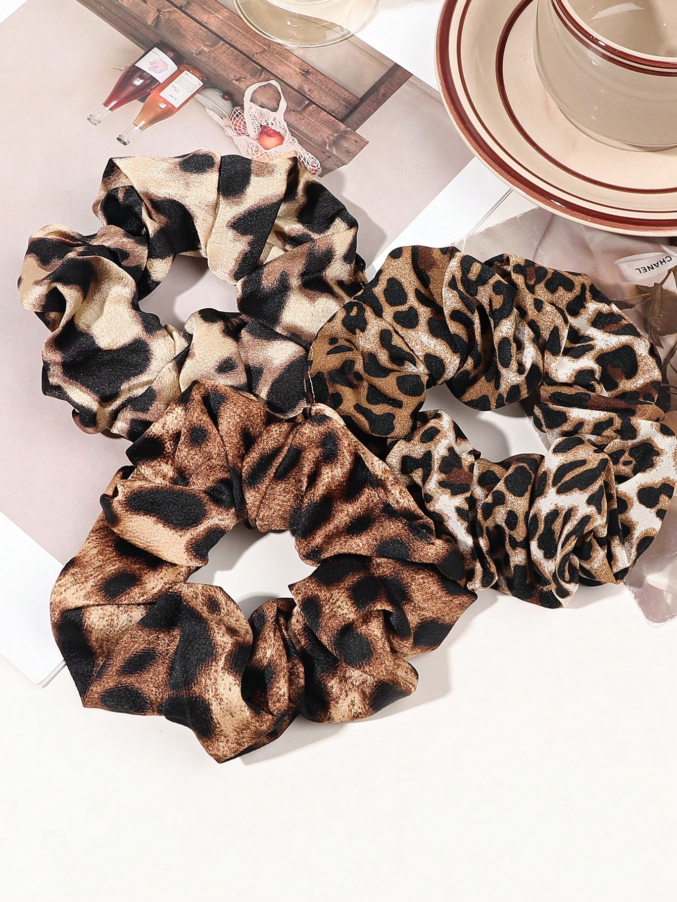 3/6/12PCS Leopard Velvet and S - đánh giá và giá Hair Tie Velvet