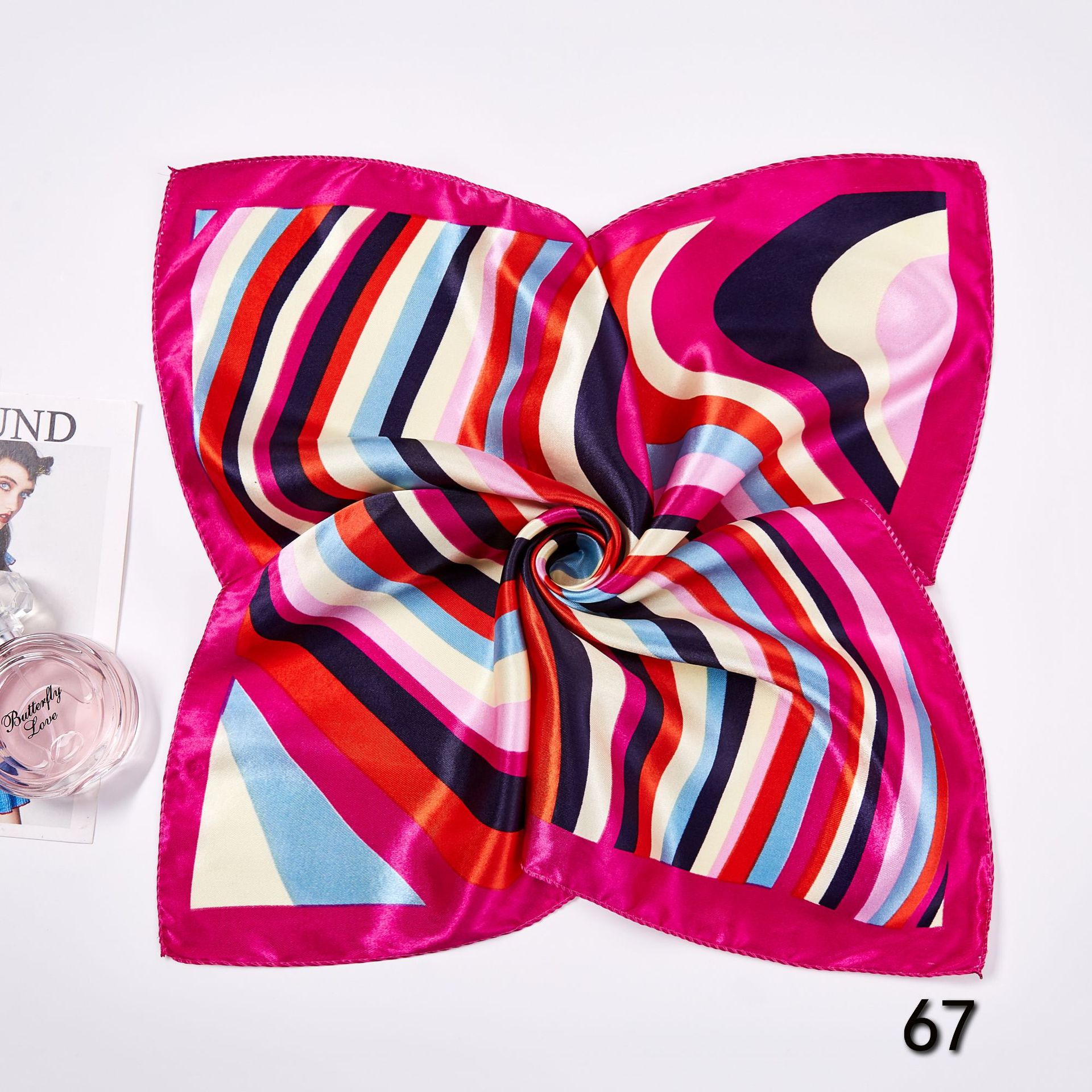 50*50cm Square Silk Scarves Sc - đánh giá và giá Women'S Work Accessories