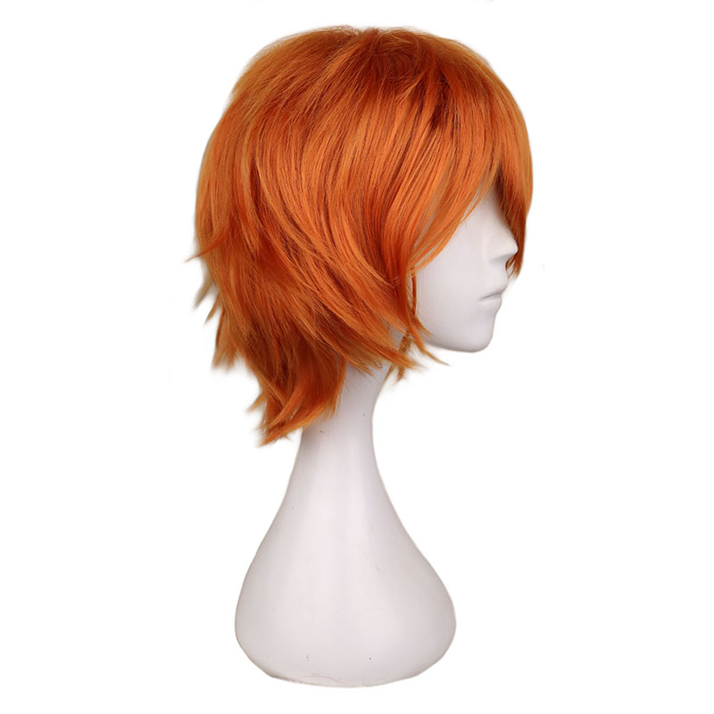 Short Orange Wig for Men Women - đánh giá và giá Women Accessories Bd