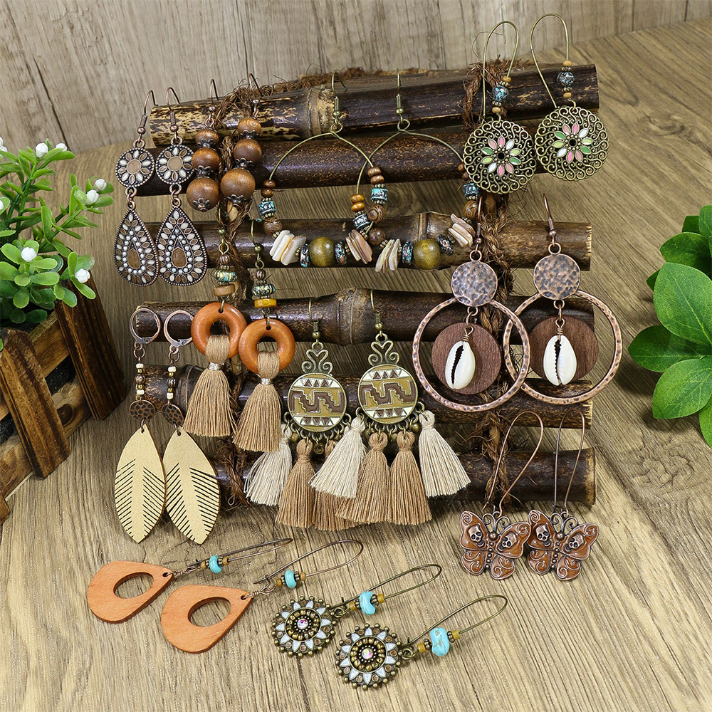 Cross-border retro fringed ear - đánh giá và giá Women'S Accessories Amazon