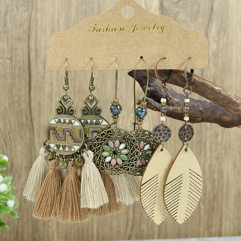 Cross-border retro fringed ear - đánh giá và giá Women'S Accessories Amazon