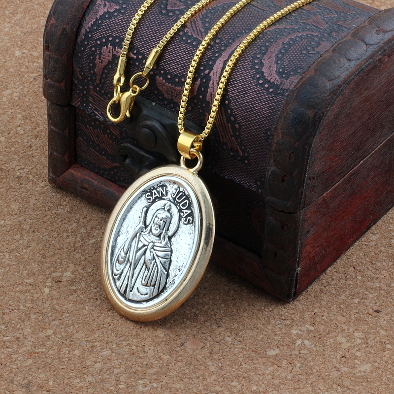 1Pc Two-Tone San Judas Tadeo R - đánh giá và giá Women Juda Accessories