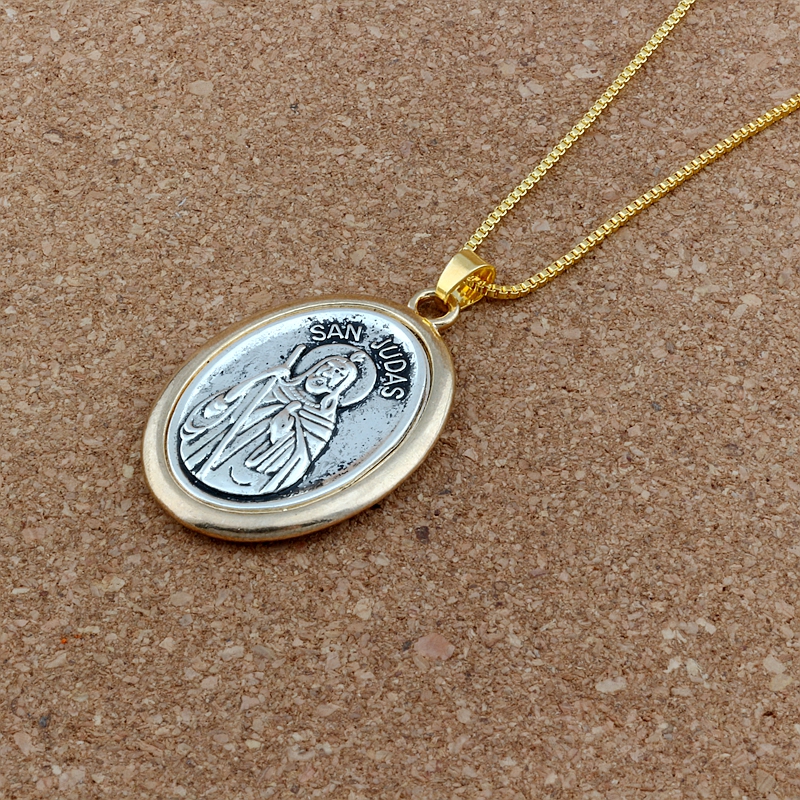 1Pc Two-Tone San Judas Tadeo R - đánh giá và giá Women Juda Accessories