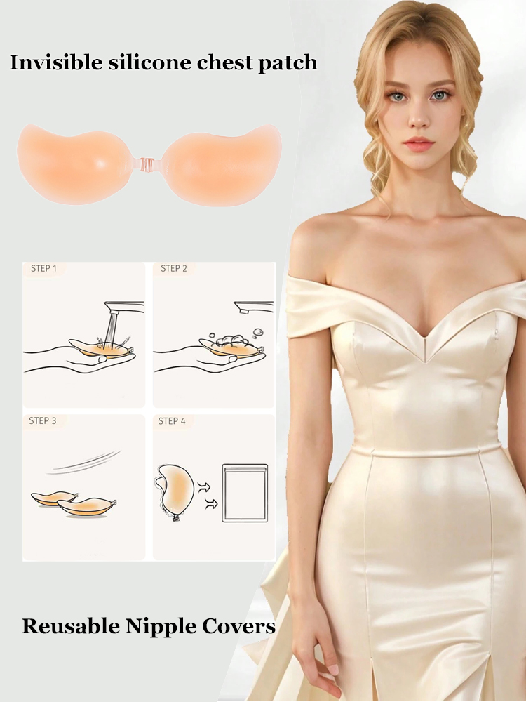2Pcs Reusable Silicone Breast  - đánh giá và giá Women'S Accessories Mango