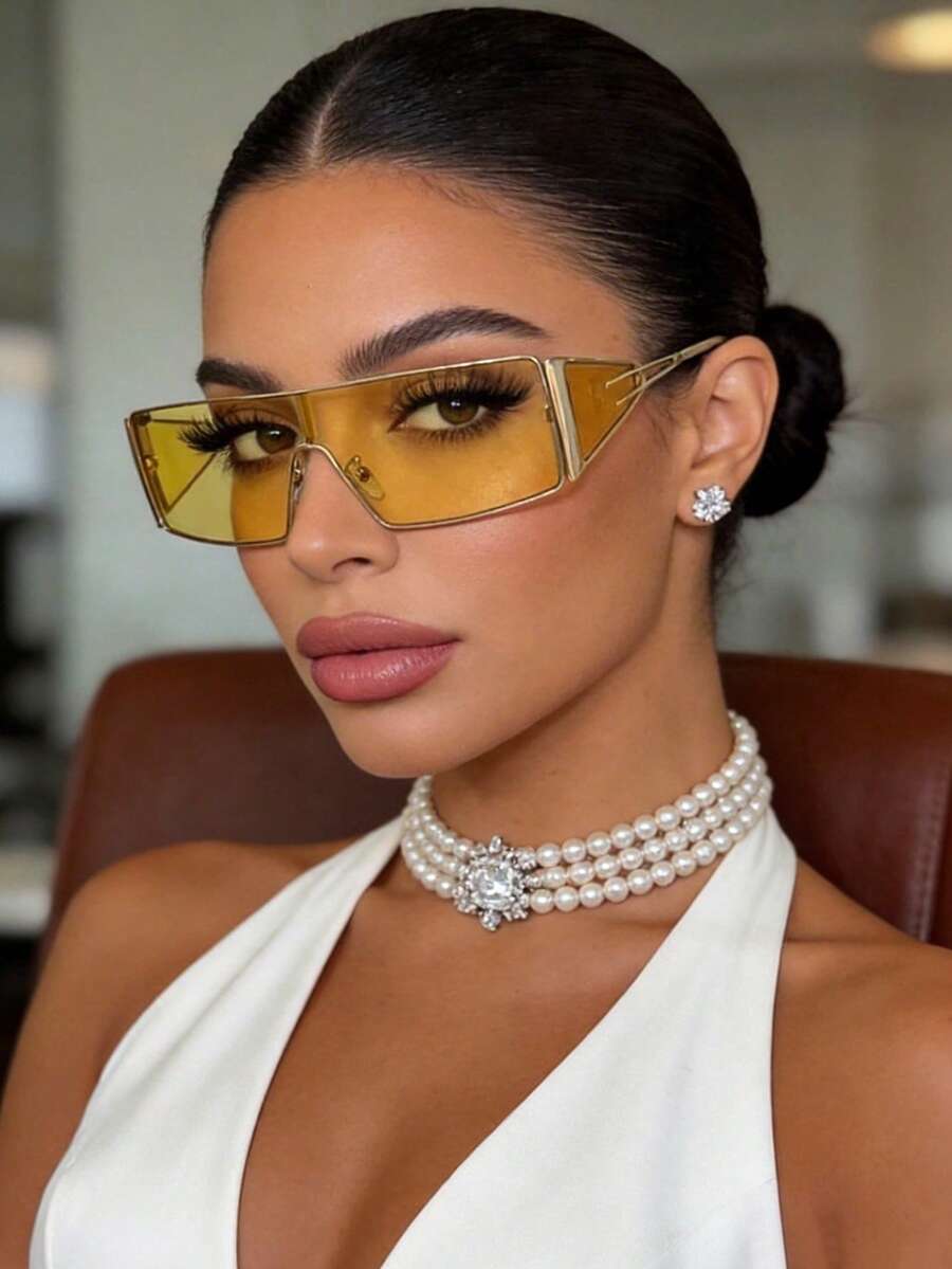 1pc Y2K Small Frame Fashion Gl - đánh giá và giá Women'S Y2K Accessories