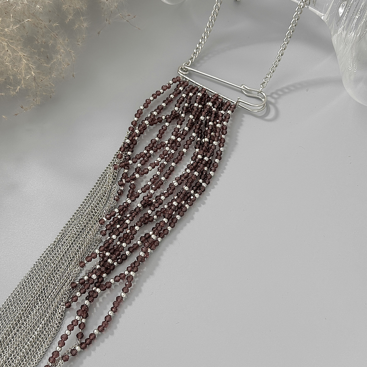 Silver Color Tassel Chain Broo - đánh giá và giá Women'S Accessories Jewelry