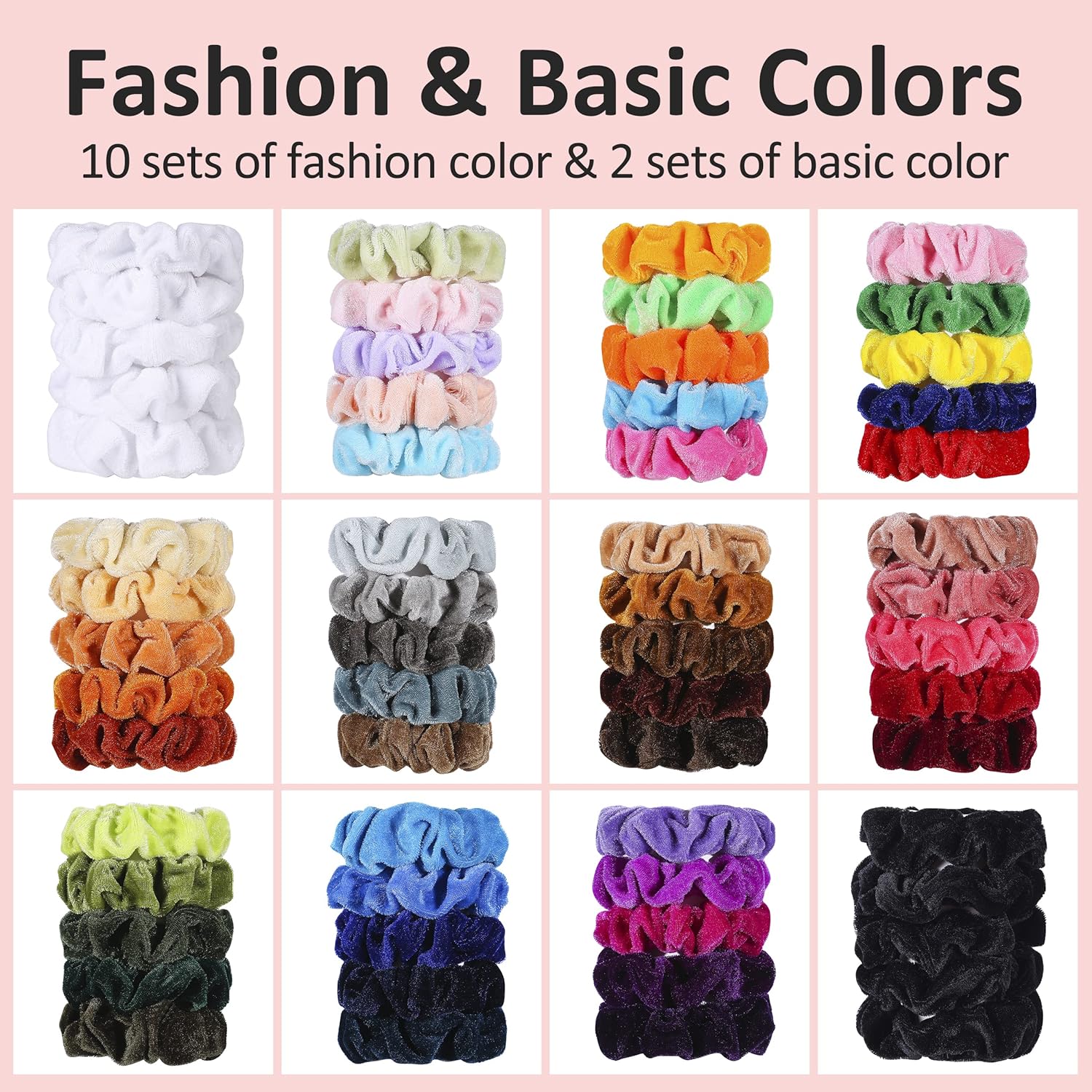 Velvet Scrunchies for Women, G - đánh giá và giá Hair Tie Velvet