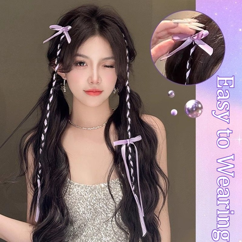 2/4PCS Ribbon Bow Boxing Braid - đánh giá và giá Women'S Y2K Accessories