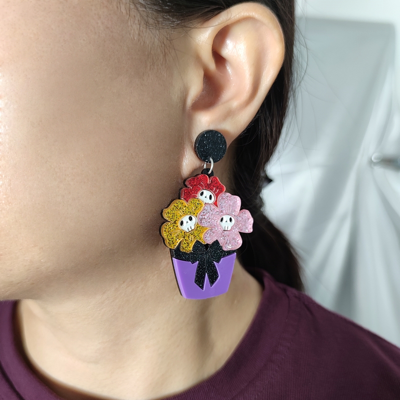 KUGUYS Halloween Skull Skeleto - đánh giá và giá Women Accessories Bouquet