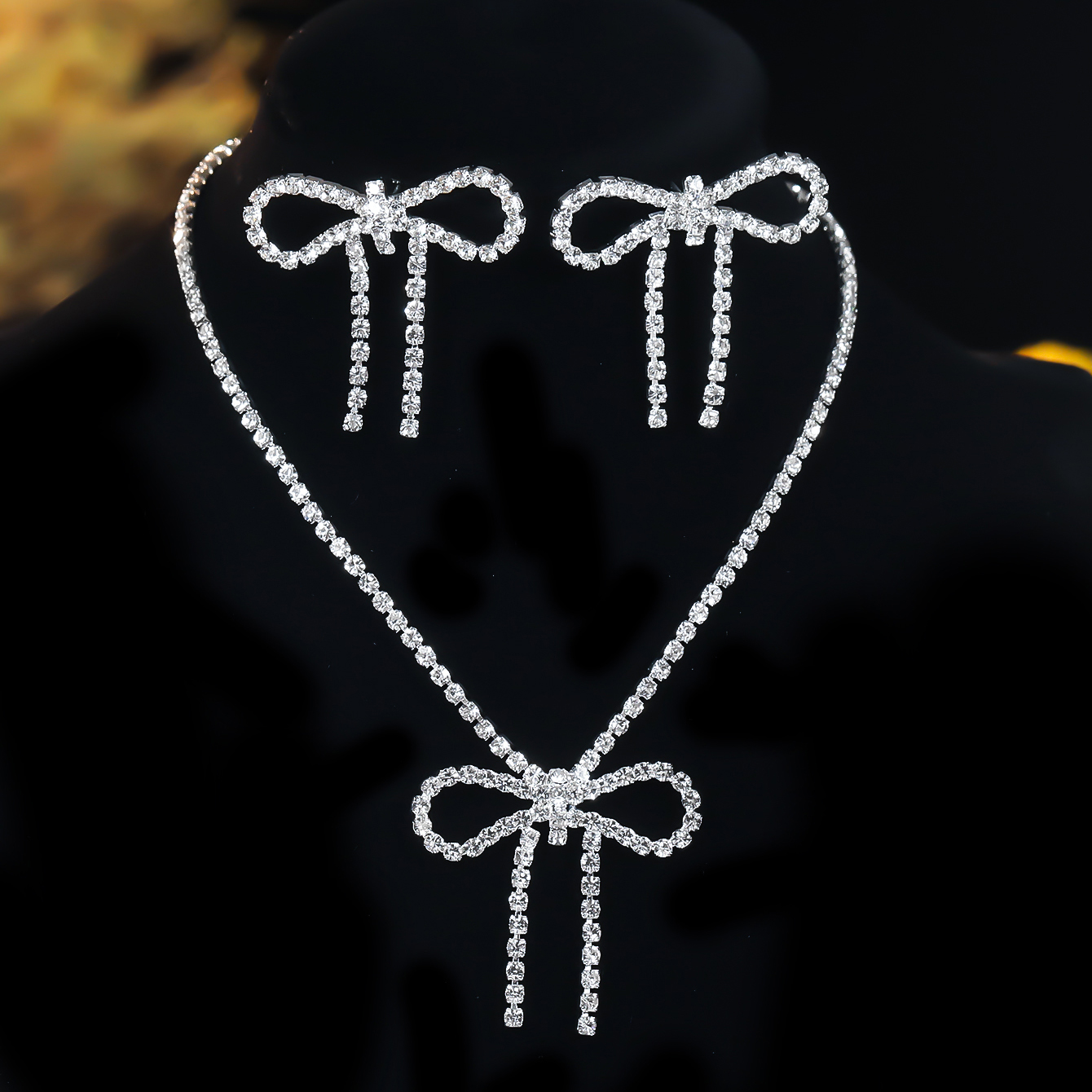 Bow Necklace and Earrings Sets - đánh giá và giá Women'S Accessories Mango