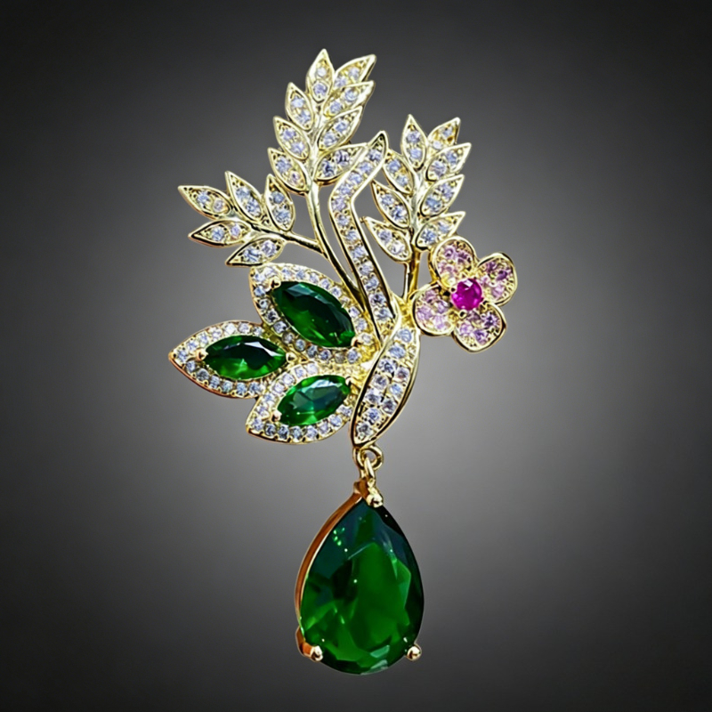 Fashion Green Yellow Leaves Fl - đánh giá và giá Women Accessories Bouquet