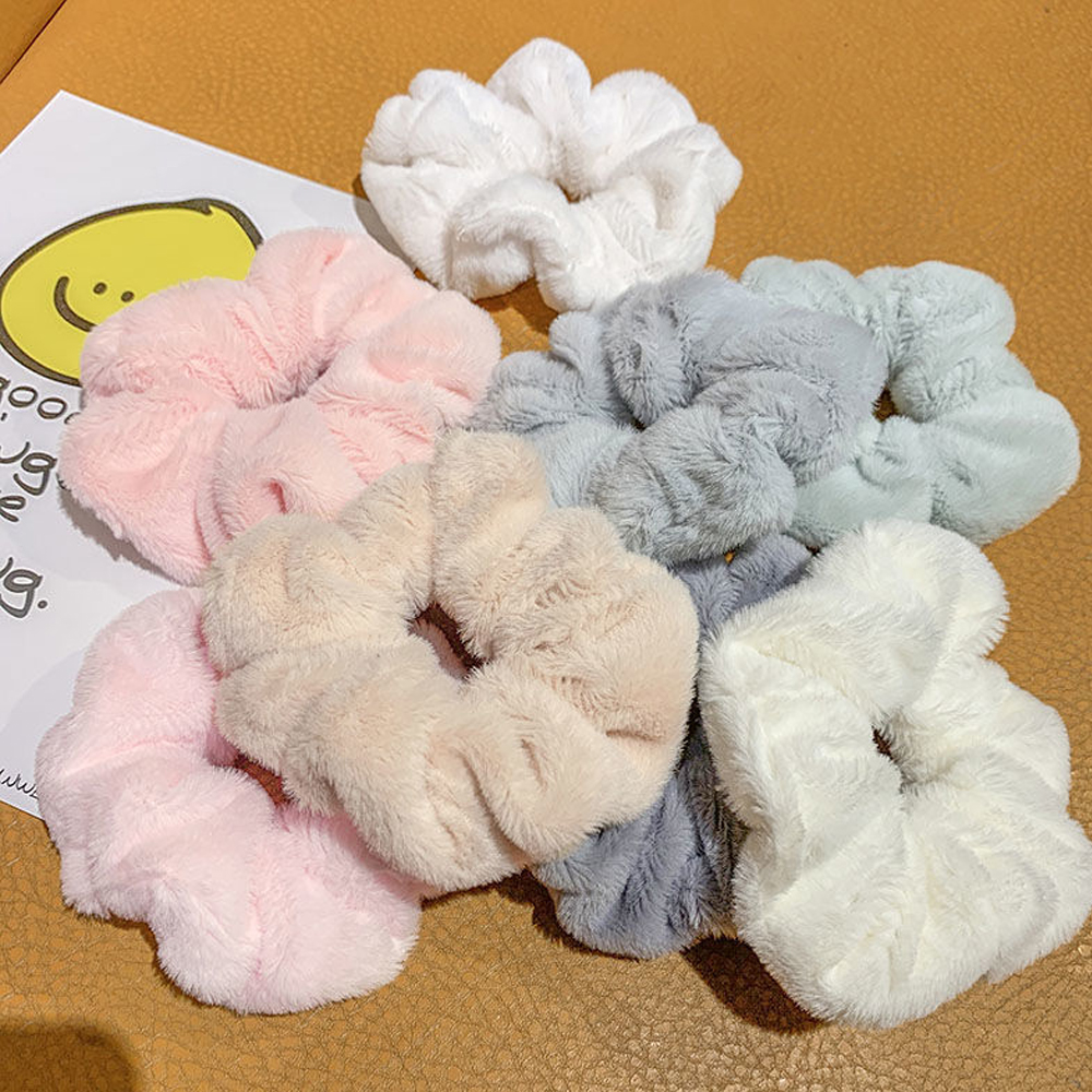 6PCS Set Velvet Soft Elastic H - đánh giá và giá Hair Tie Velvet