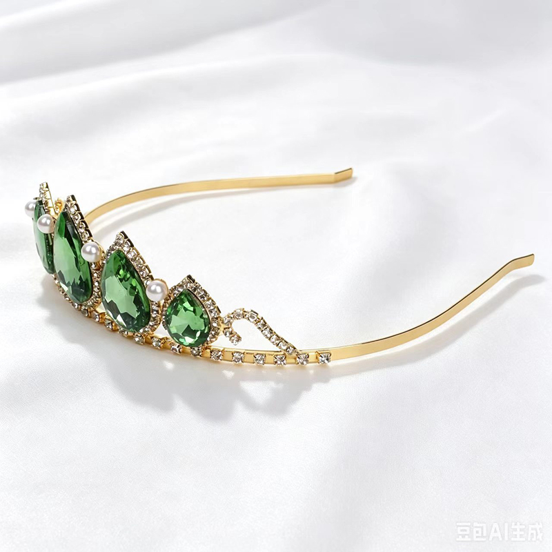 Green Water Drop Rhinestone Cr - đánh giá và giá Women'S Accessories Jewelry