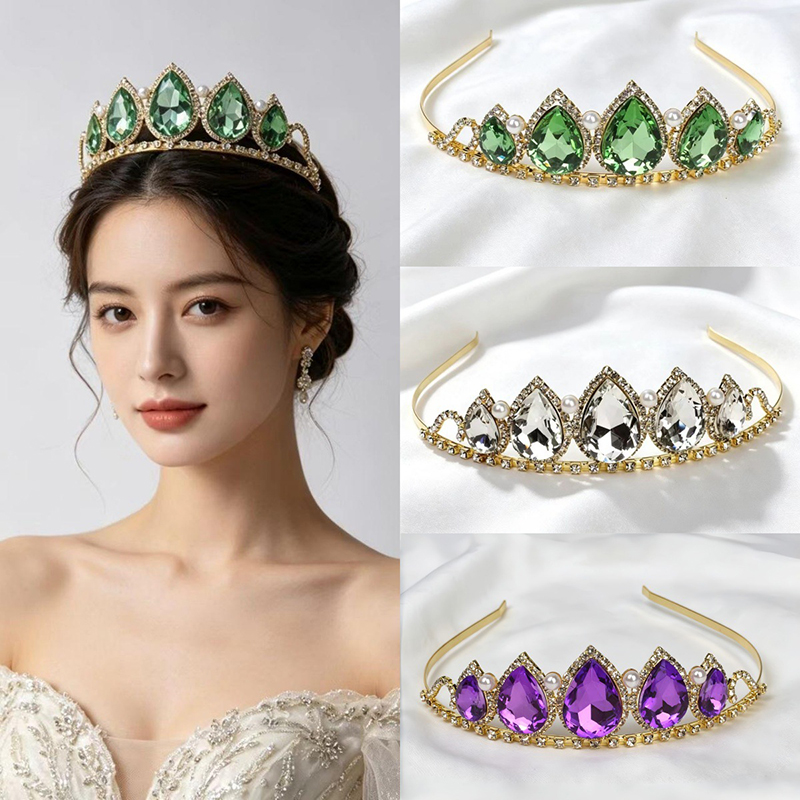 Green Water Drop Rhinestone Cr - đánh giá và giá Women'S Accessories Jewelry